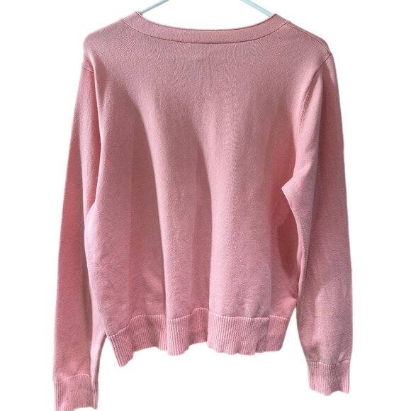 J.Jill Stretch Women’s Large Petite Pink Sweater and Matching Tank **READ** - Picture 5 of 8